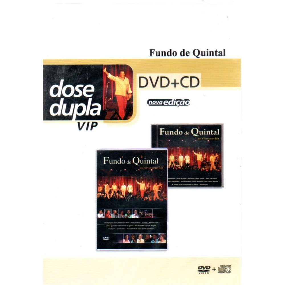 Dvd Fundo De Quintal Ao Vivo Convida