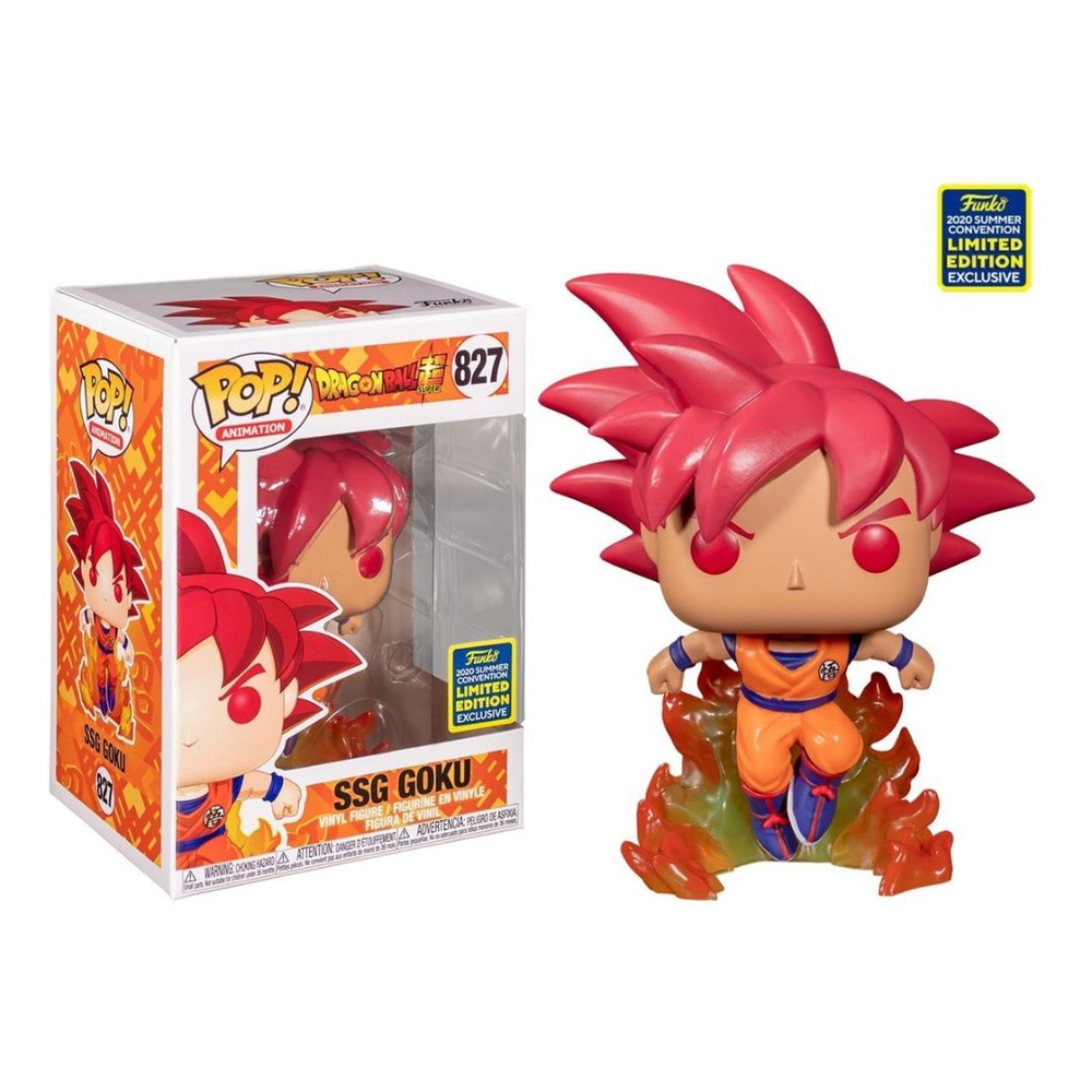 Funko Pop! Deus Super Saiyajin Goku: Dragon Ball Z (EXCLUSIVO SDCC 2020)  (Edição Limitada) #827 - Funko - Toyshow Tudo de Marvel DC Netflix Geek  Funko Pop Colecionáveis