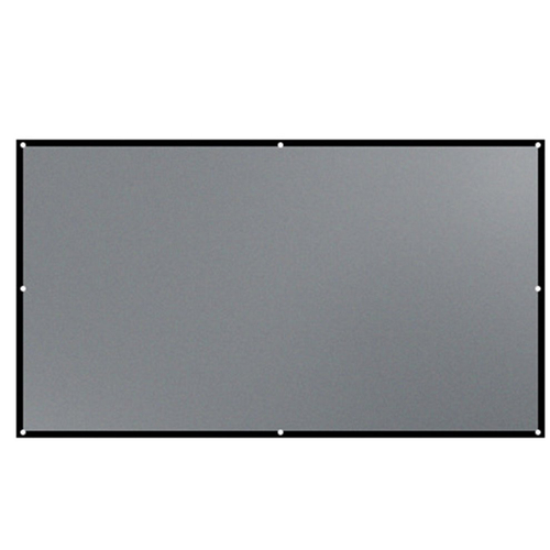 cortina dobrada para projetores de tela de luz de metal anti borda preta
