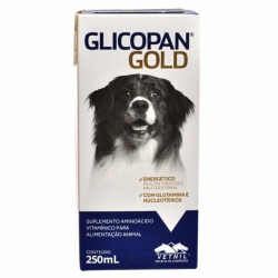 Glicopan Gold Suplemento Aminoacido Vetnil 250ml Menor preço em Glicopan Gold Suplemento Aminoacido Vetnil 250ml