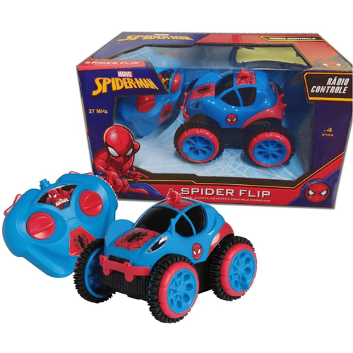 Carro Controle Remoto Homem Aranha Web Runner 7 Funções - 5848