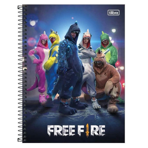 Caderno brochura pequeno free fire tilibra 80 folhas em Promoção na  Americanas