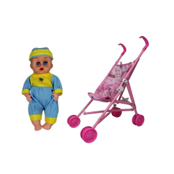 Carrinho de Boneca Para Bebê Reborn Shine Princess - Super Premium