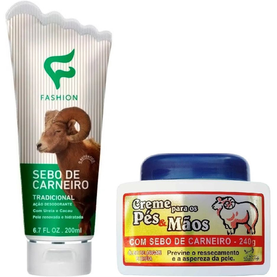 Kit Sebo De Carneiro Fashion + Creme Para Pés E Mãos San Jully No Shoptime