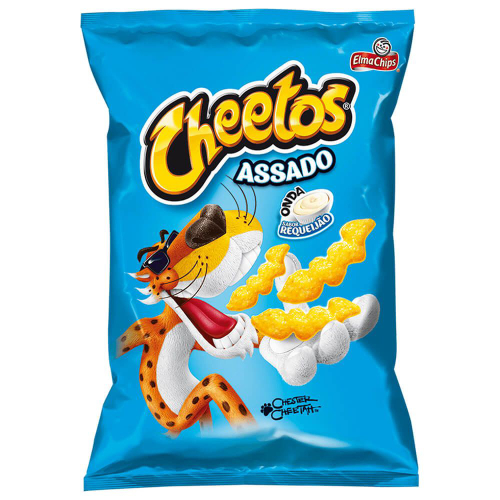 Salgadinhos Cheetos requeijão + Fandangos presunto caixa 30un