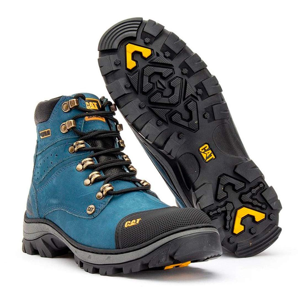 Bota Caterpillar 2160 em Couro - Azul em Promoção na Americanas