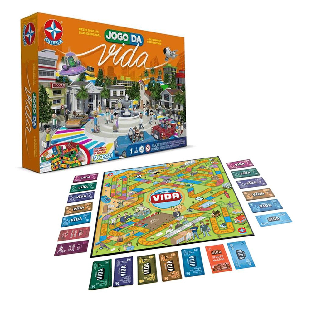 Kit Jogo da Vida + Detetive Jogos de tabuleiro Estrela em Promoção