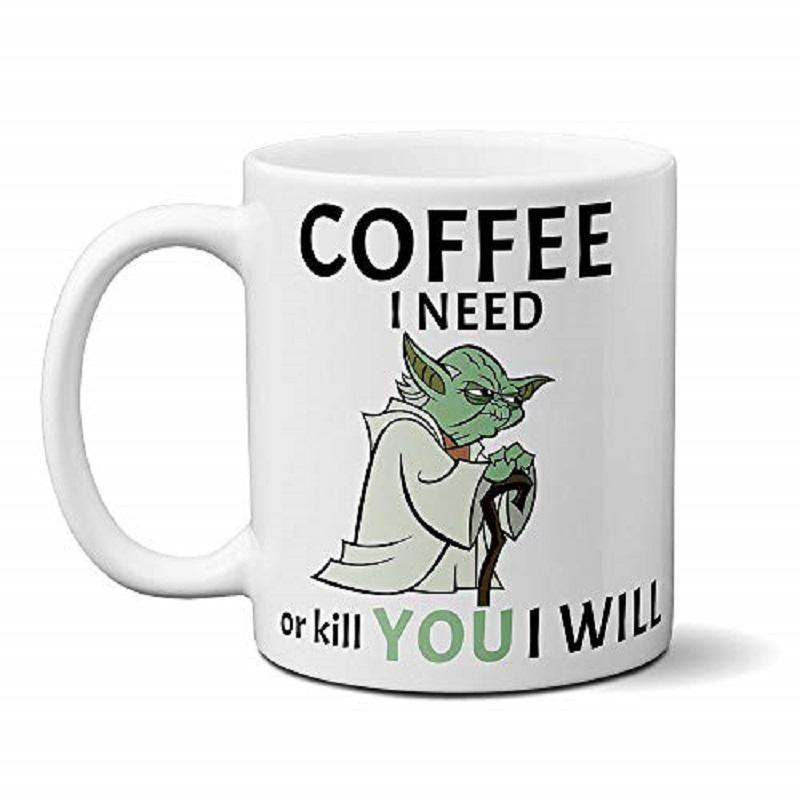 Caneca Personalizada Yoda Star Wars - Faça ou Não Faça