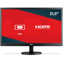 Menor preço em Monitor aoc LED 21,5 Polegadas hdmi vga vesa E2270SWHEN