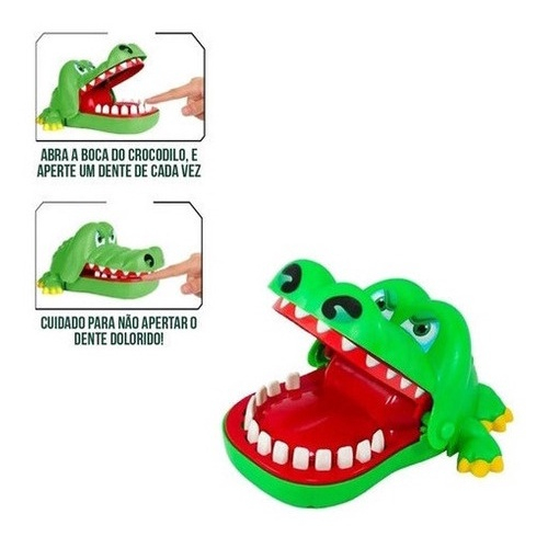 Brinquedo Jogo Crocodilo Jacaré Dinossauro Rato Ripopótamo Dentista Acerte  Dente em Promoção na Shopee Brasil 2023