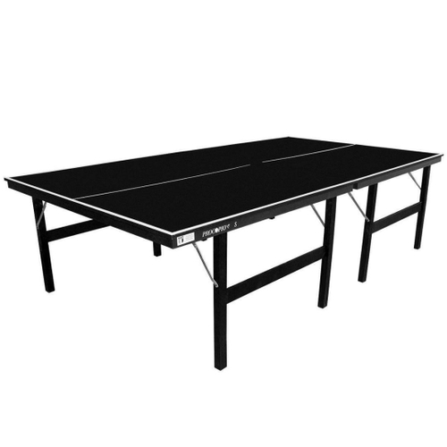 Mesa de ping pong mdp 15mm 1087 klopf cor preta c/ rodas, suporte