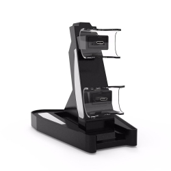 O estande de dock station de carregador duplo USB de carregamento rápido para PS5 controlador de jogo joypad joystick Branco Versão baixa Menor preço em O estande de dock station de carregador duplo USB de carregamento rápido para PS5 controlador de jogo joypad joystick Branco Versão baixa