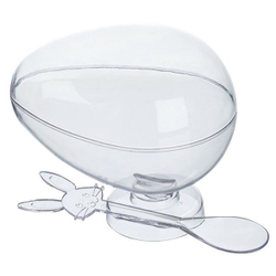 Taça ovo de Páscoa acrílico 350g com tampa e colher de coelhinho - cristal é ruim? Taça ovo de Páscoa acrílico 350g com tampa e colher de coelhinho - cristal é boa?