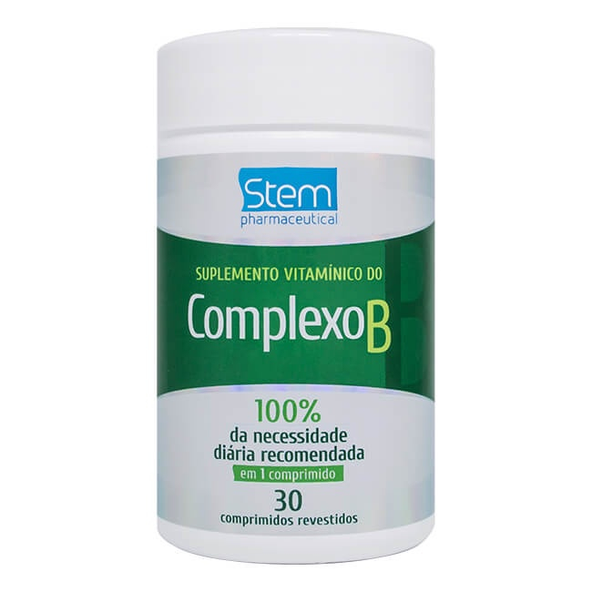 Complexo B - 500mg - 30 Comprimidos - Stem Pharmaceutical No Shoptime