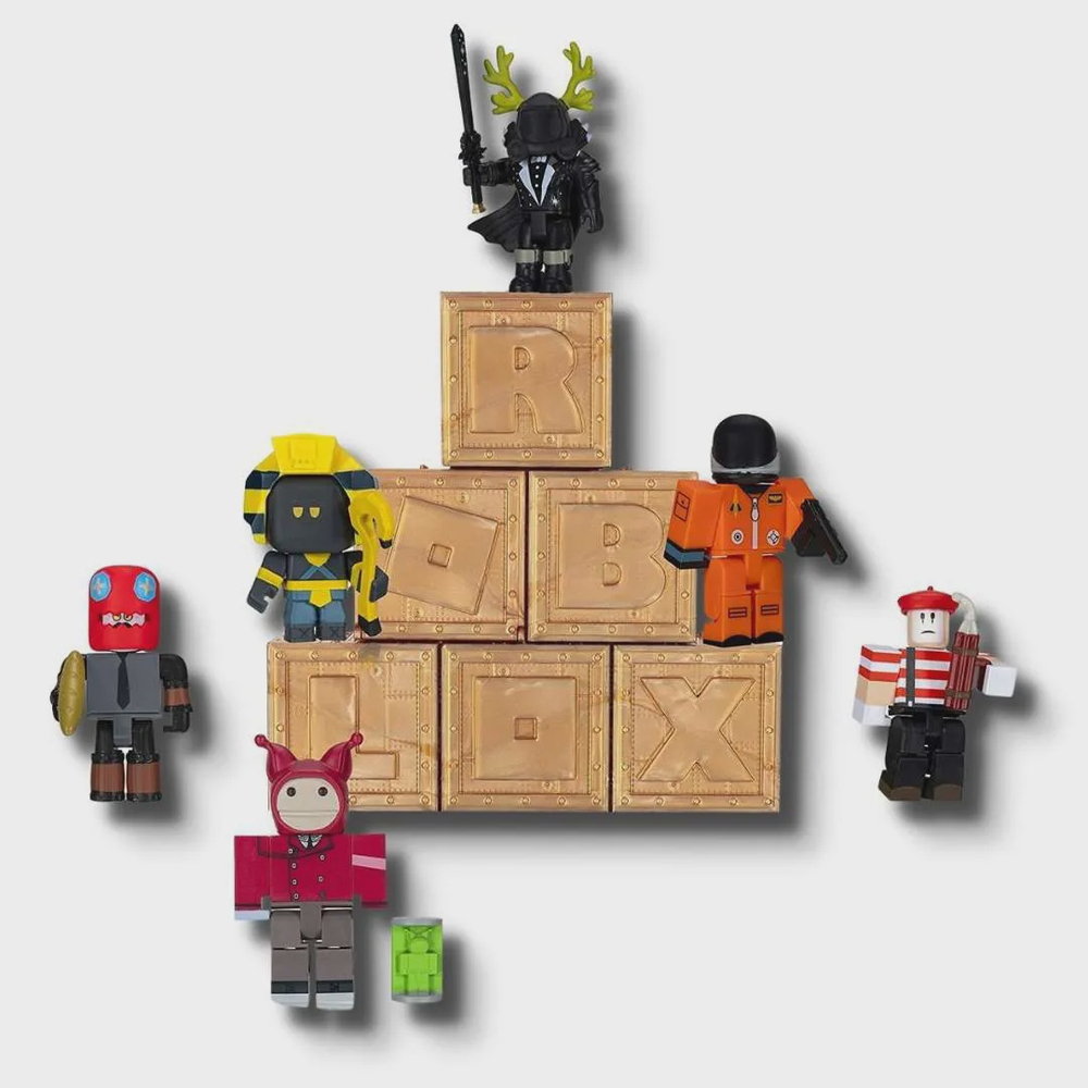 Kit com 8 personagem de montar miniatura roblox figurinhas exclusivas em  Promoção na Americanas