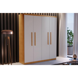 Roupeiro Rufato Espanha 4 Portas 2 Gavetas Branco é boa?