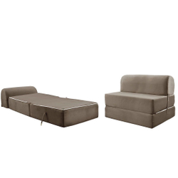 Sofá Cama Casal New Extra Suede Cinza - Paropas Menor preço em Sofá Cama Casal New Extra Suede Cinza - Paropas