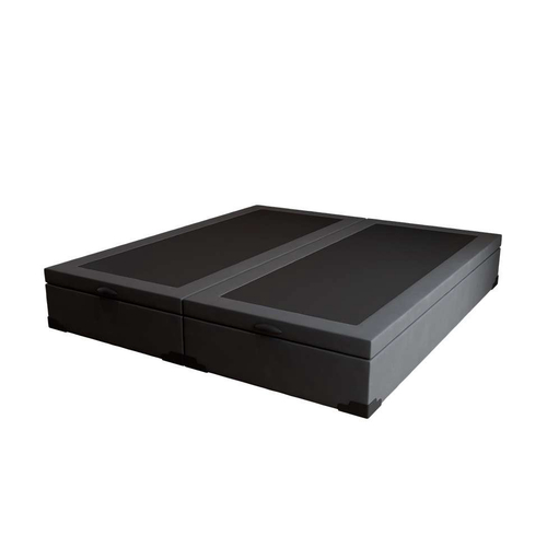 Base para Cama Box Queen Martin Premium com Baú Suede (47x158x198) Grafite Menor preço em Base para Cama Box Queen Martin Premium com Baú Suede (47x158x198) Grafite