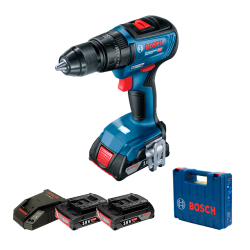 Parafusadeira e Furadeira de Impacto de Bosch gsb 18V 50, 18V, 2 Baterias 2,0Ah, 1 Carregador Rápido bivolt em Maleta Menor preço em Parafusadeira e Furadeira de Impacto de Bosch gsb 18V 50, 18V, 2 Baterias 2,0Ah, 1 Carregador Rápido bivolt em Maleta