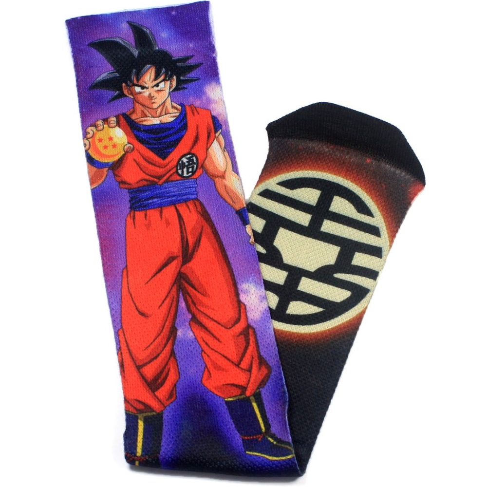 Meia esportiva de algodão penteado masculina, Dragon Ball Z, anime