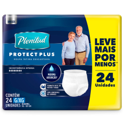 Roupa Íntima Descartável Plenitud Protect Plus Tamanho G e xg 24 Unidades é boa?