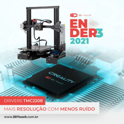 Creality Ender 3 atualizada 2021 - placa silenciosa impressora 3D Menor preço em Creality Ender 3 atualizada 2021 - placa silenciosa impressora 3D