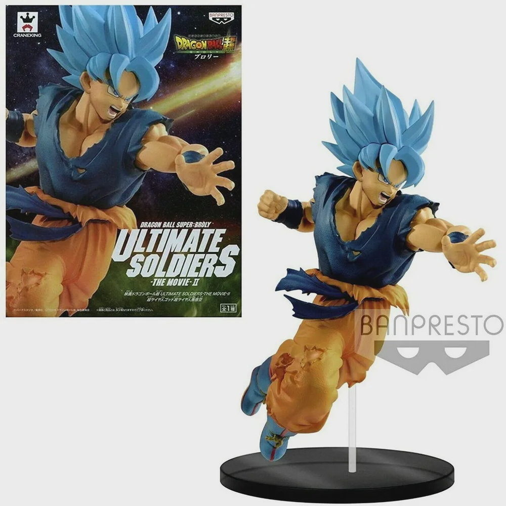 Boneco Dragon Ball Z Goku 20cm - Cabelo Azul em Promoção na Americanas