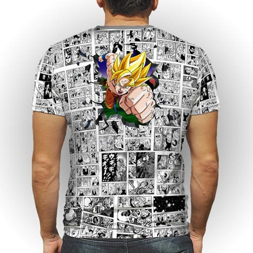 Camisa Dragon Ball Z Super Sayajins Gibi Blusa Camiseta