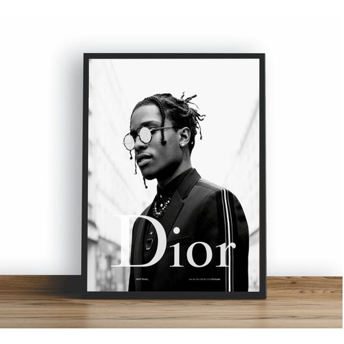 Quadro Decorati Poste Asap Rocky Dior Homme Rep Retro no Shoptime