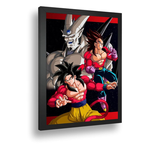 Quadro decorativo Vegeta Perfil Dragon Ball Anime Art para sala quarto em  Promoção na Americanas