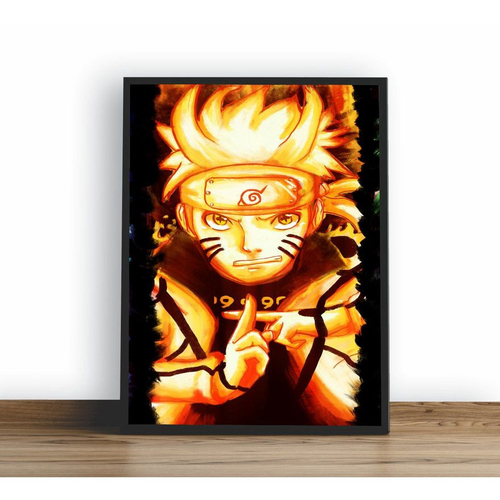 Quadro decorativo Poster Naruto Uzumaki Anime Desenho Arte no Shoptime