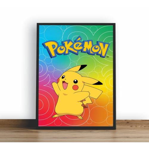 Quadro Decorativo Desenho Pikachu 3 Peças em Promoção na Americanas