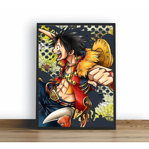 Quadro Decorativo Poster One Piece Anime Pirata