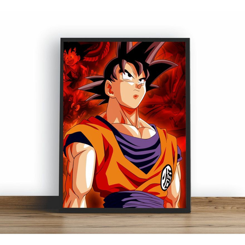 Quadro Decorativo Desenho Tv Dragon Ball Z Goku