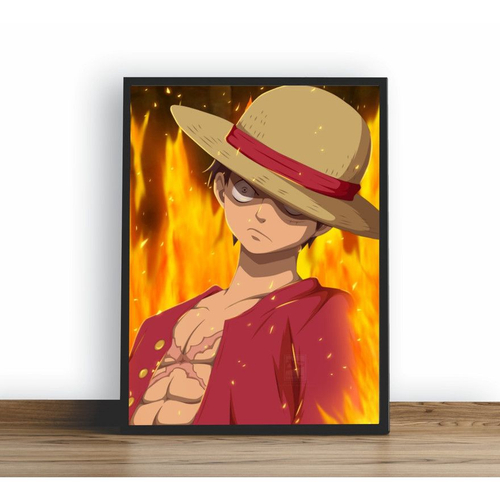 Quadro Decorativo Poster One Piece Anime Pirata