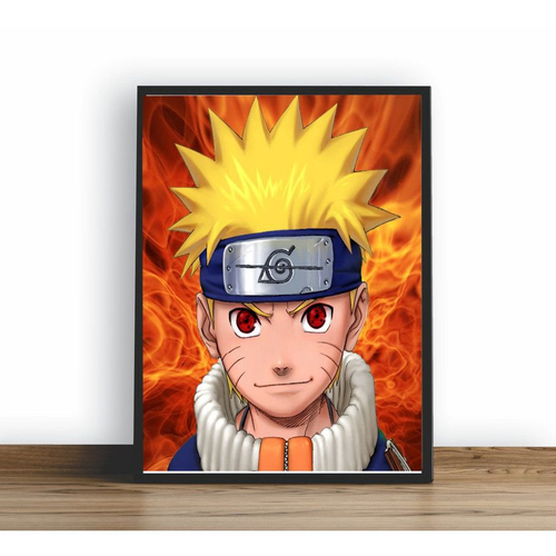 Quadro decorativo Poster Naruto Uzumaki Anime Desenho Arte no Shoptime