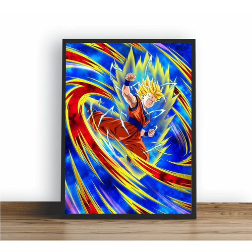 Quadro decorativo Goku super saiyajin Dragon Ball