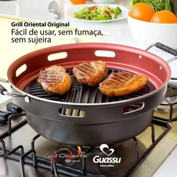 Churrasqueira para fogao grill oriental Menor preço em Churrasqueira para fogao grill oriental