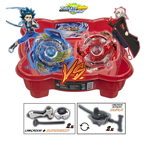 Kit 2 Beyblade Burst Valtryek Valkyrie Vs Spryzen Valt Vs Shu em