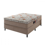 Cama Box Casal ( Box + Colchão ) Orthopedic de Espuma D45 Portobel 138x188x53cm
