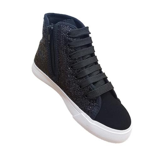 Tenis cano alto clearance all star preto