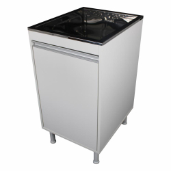 Balcão De Lavanderia 100% Mdf Com Tanque Inox 30Lt Branco Menor preço em Balcão De Lavanderia 100% Mdf Com Tanque Inox 30Lt Branco