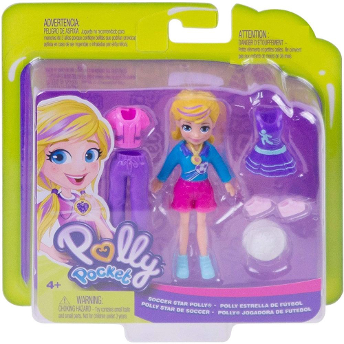 Kit Polly Pocket Jogadora de Futebol