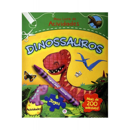 Dinossauros: livro com joguinhos em Promoção na Americanas