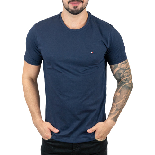 Camiseta Tommy Hilfiger Básica Azul Marinho