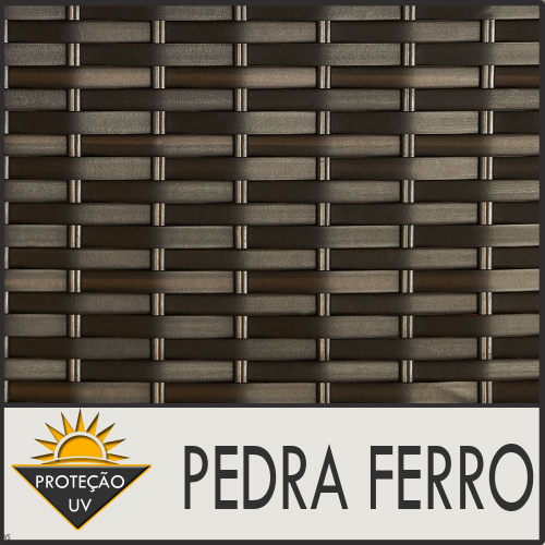 Conjunto área com 4 cadeiras e mesa de centro Bela Pedra Ferro em Promoção  na Americanas