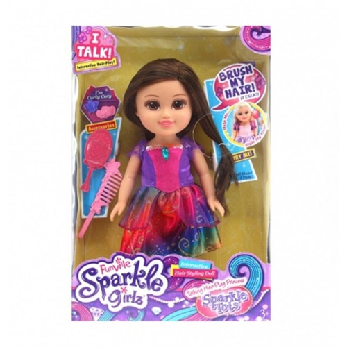 Boneca Para Maquiagem e Penteado Sparkle Girlz Morena - dtc em Promoção na  Americanas