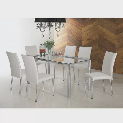 Conjunto Sala de Jantar 6 Cadeiras Kate Siena Moveis