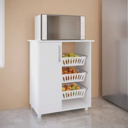 Fruteira 1 Porta 3 Cestos 0261 Genialflex Branco Menor preço em Fruteira 1 Porta 3 Cestos 0261 Genialflex Branco