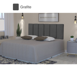 Cabeceira Para Cama Queen Estofada 1.58m Capri - ViaNossa Menor preço em Cabeceira Para Cama Queen Estofada 1.58m Capri - ViaNossa